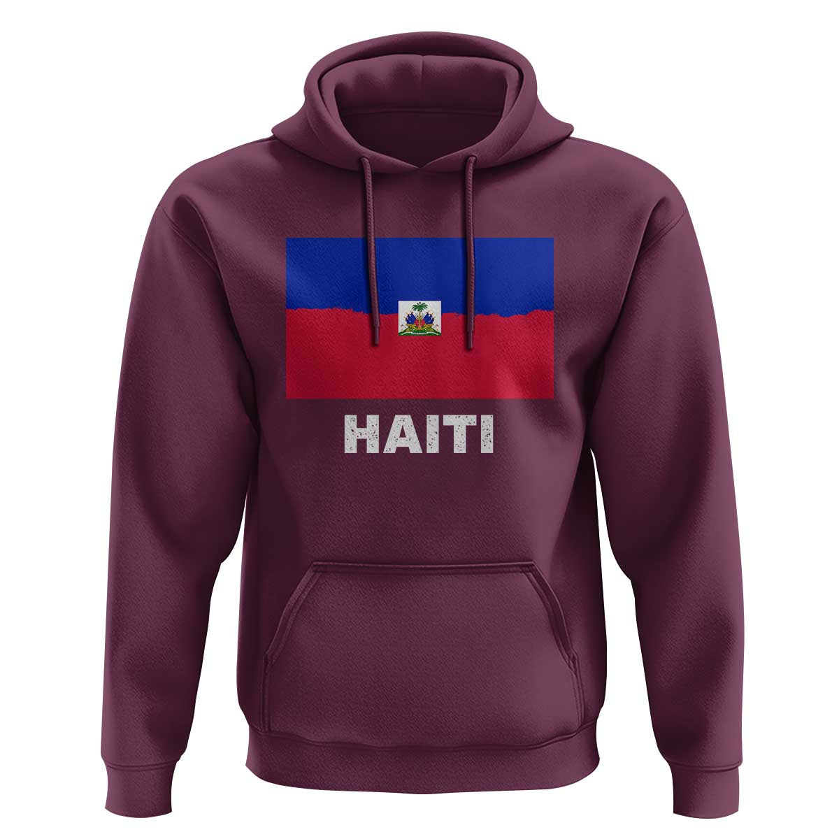 Vintage Distressed Haiti Flag Hoodie Haitian Heritage Pride