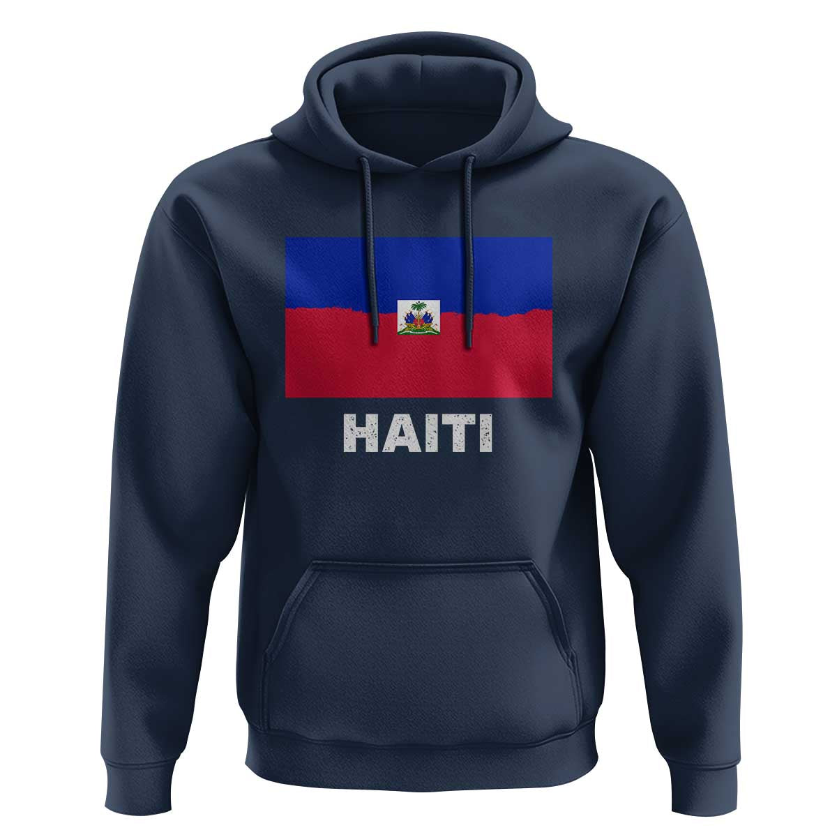 Vintage Distressed Haiti Flag Hoodie Haitian Heritage Pride