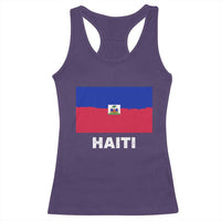 Vintage Distressed Haiti Flag Racerback Tank Top Haitian Heritage Pride