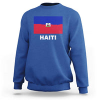 Vintage Distressed Haiti Flag Sweatshirt Haitian Heritage Pride