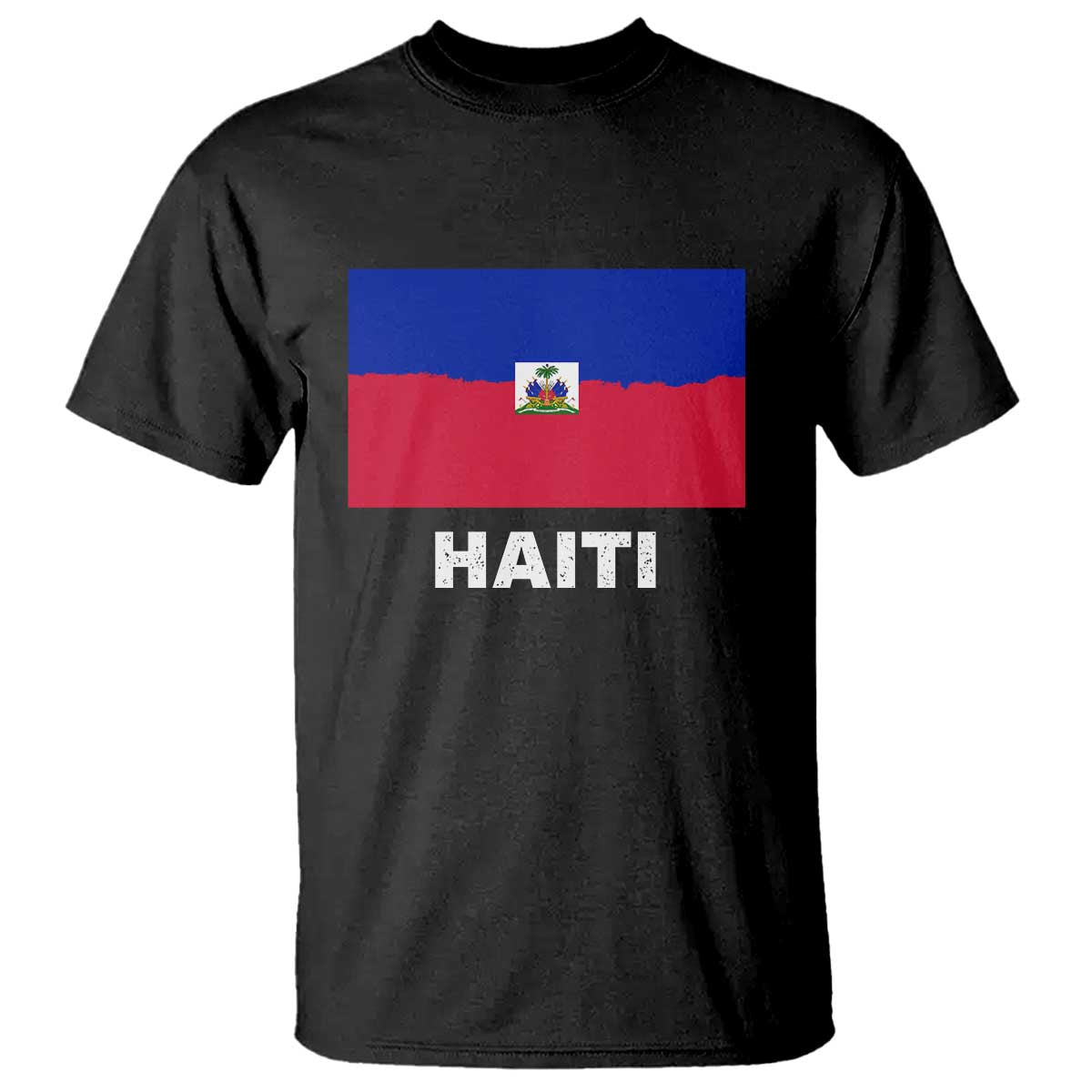 Vintage Distressed Haiti Flag T Shirt Haitian Heritage Pride