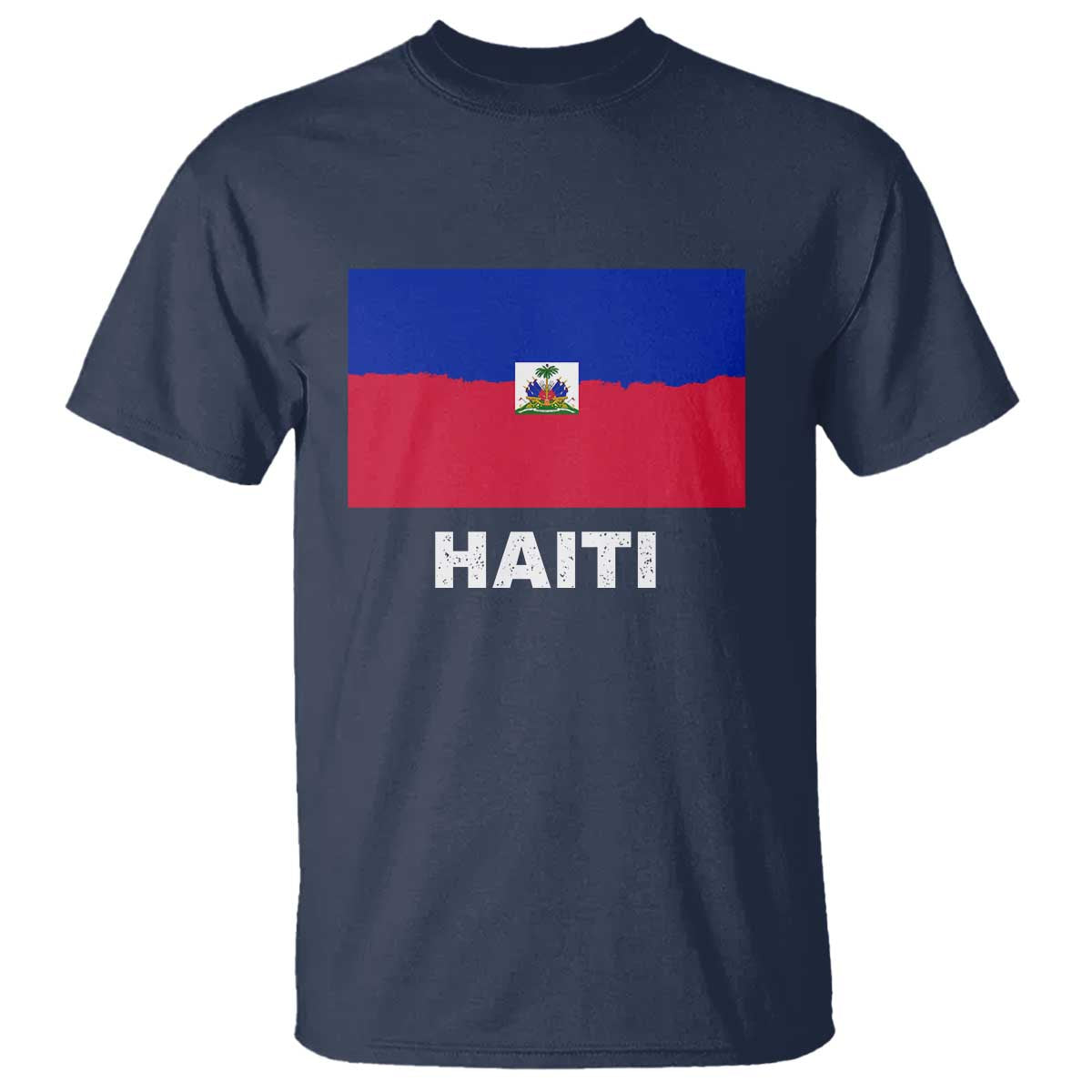 Vintage Distressed Haiti Flag T Shirt Haitian Heritage Pride