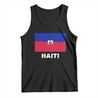 Vintage Distressed Haiti Flag Tank Top Haitian Heritage Pride