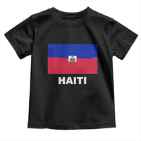 Vintage Distressed Haiti Flag Toddler T Shirt Haitian Heritage Pride