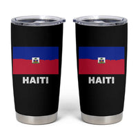 Vintage Distressed Haiti Flag Tumbler Cup Haitian Heritage Pride