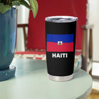 Vintage Distressed Haiti Flag Tumbler Cup Haitian Heritage Pride