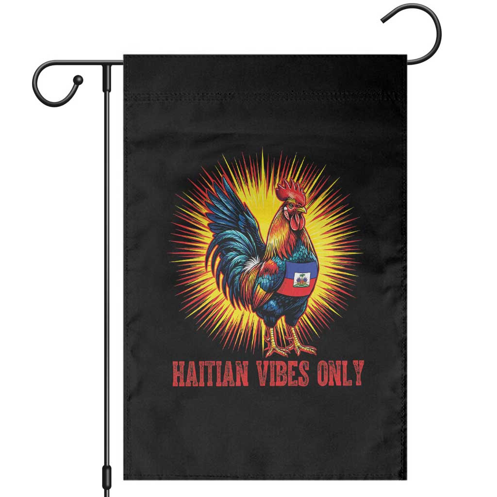Proud Haitian Rooster Flag Garden Flag Majestic National Symbol Haiti Heritage Pride