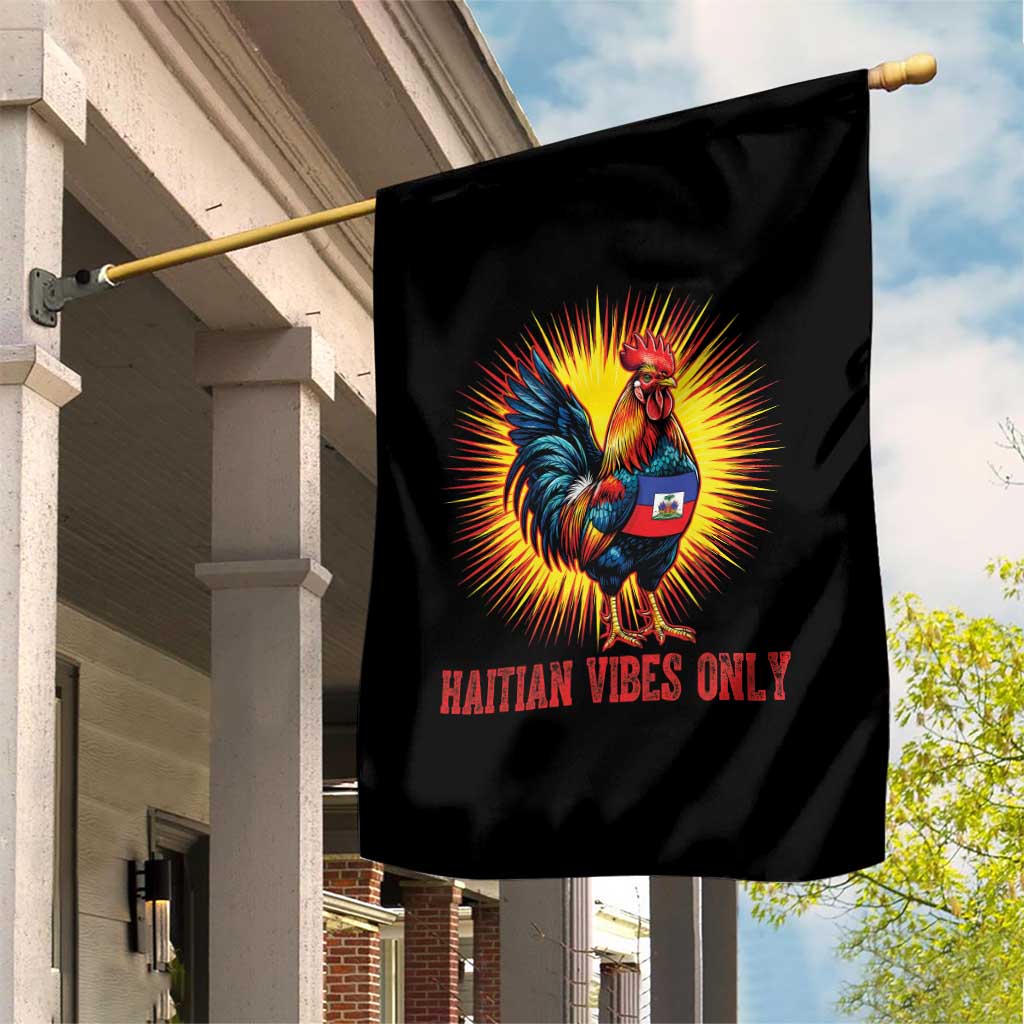 Proud Haitian Rooster Flag Garden Flag Majestic National Symbol Haiti Heritage Pride