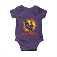 Proud Haitian Rooster Flag Baby Onesie Majestic National Symbol Haiti Heritage Pride