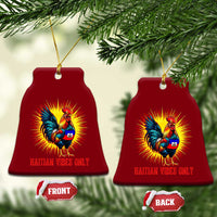 Proud Haitian Rooster Flag Ceramic Ornament Majestic National Symbol Haiti Heritage Pride