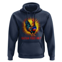 Proud Haitian Rooster Flag Hoodie Majestic National Symbol Haiti Heritage Pride