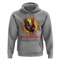 Proud Haitian Rooster Flag Hoodie Majestic National Symbol Haiti Heritage Pride