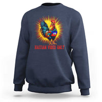 Proud Haitian Rooster Flag Sweatshirt Majestic National Symbol Haiti Heritage Pride
