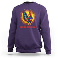 Proud Haitian Rooster Flag Sweatshirt Majestic National Symbol Haiti Heritage Pride