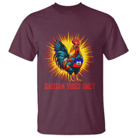 Proud Haitian Rooster Flag T Shirt Majestic National Symbol Haiti Heritage Pride