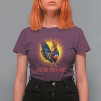 Proud Haitian Rooster Flag T Shirt For Women Majestic National Symbol Haiti Heritage Pride