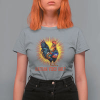 Proud Haitian Rooster Flag T Shirt For Women Majestic National Symbol Haiti Heritage Pride