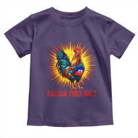 Proud Haitian Rooster Flag Toddler T Shirt Majestic National Symbol Haiti Heritage Pride