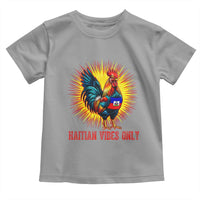 Proud Haitian Rooster Flag Toddler T Shirt Majestic National Symbol Haiti Heritage Pride