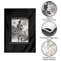 Haitian Revolution Toussaint Louverture Garden Flag We Will Rise Again Historic Graphic