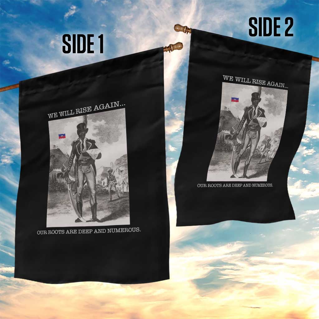 Haitian Revolution Toussaint Louverture Garden Flag We Will Rise Again Historic Graphic