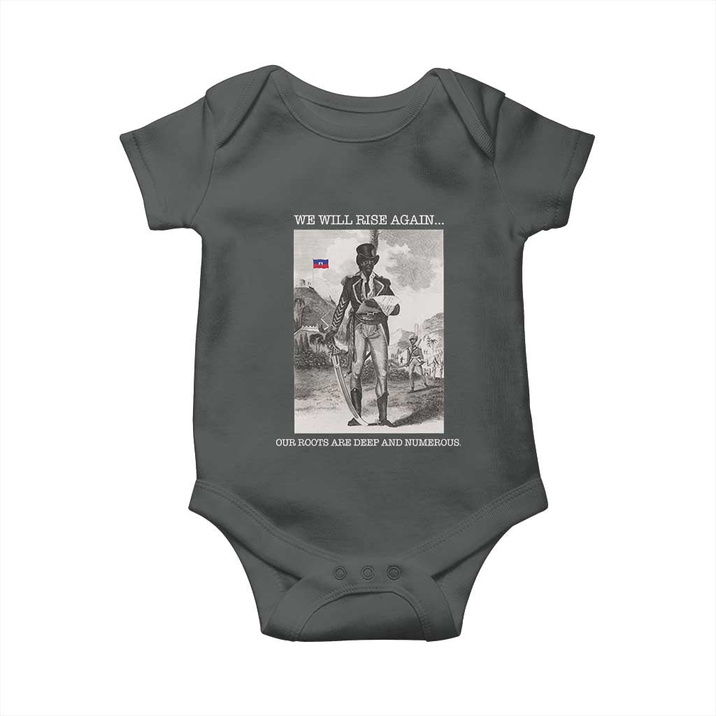 Haitian Revolution Toussaint Louverture Baby Onesie We Will Rise Again Historic Graphic