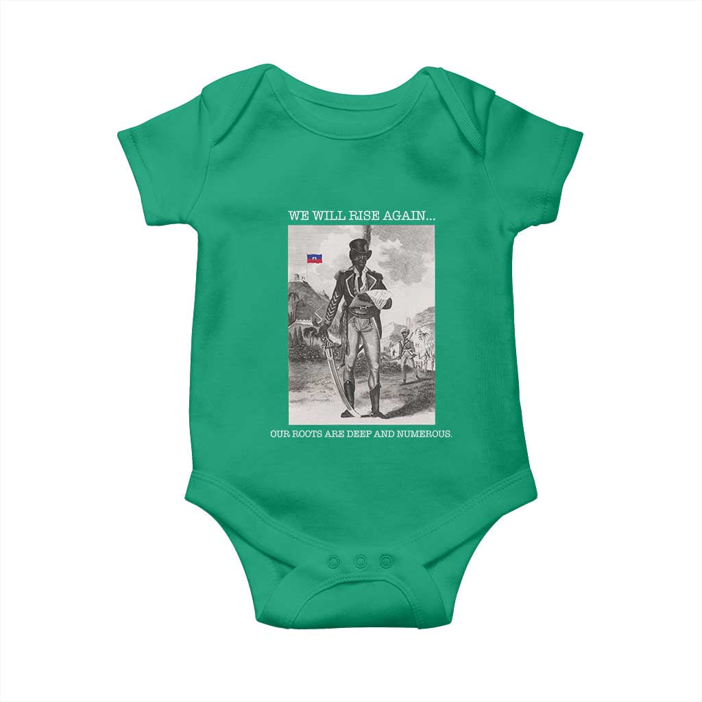 Haitian Revolution Toussaint Louverture Baby Onesie We Will Rise Again Historic Graphic