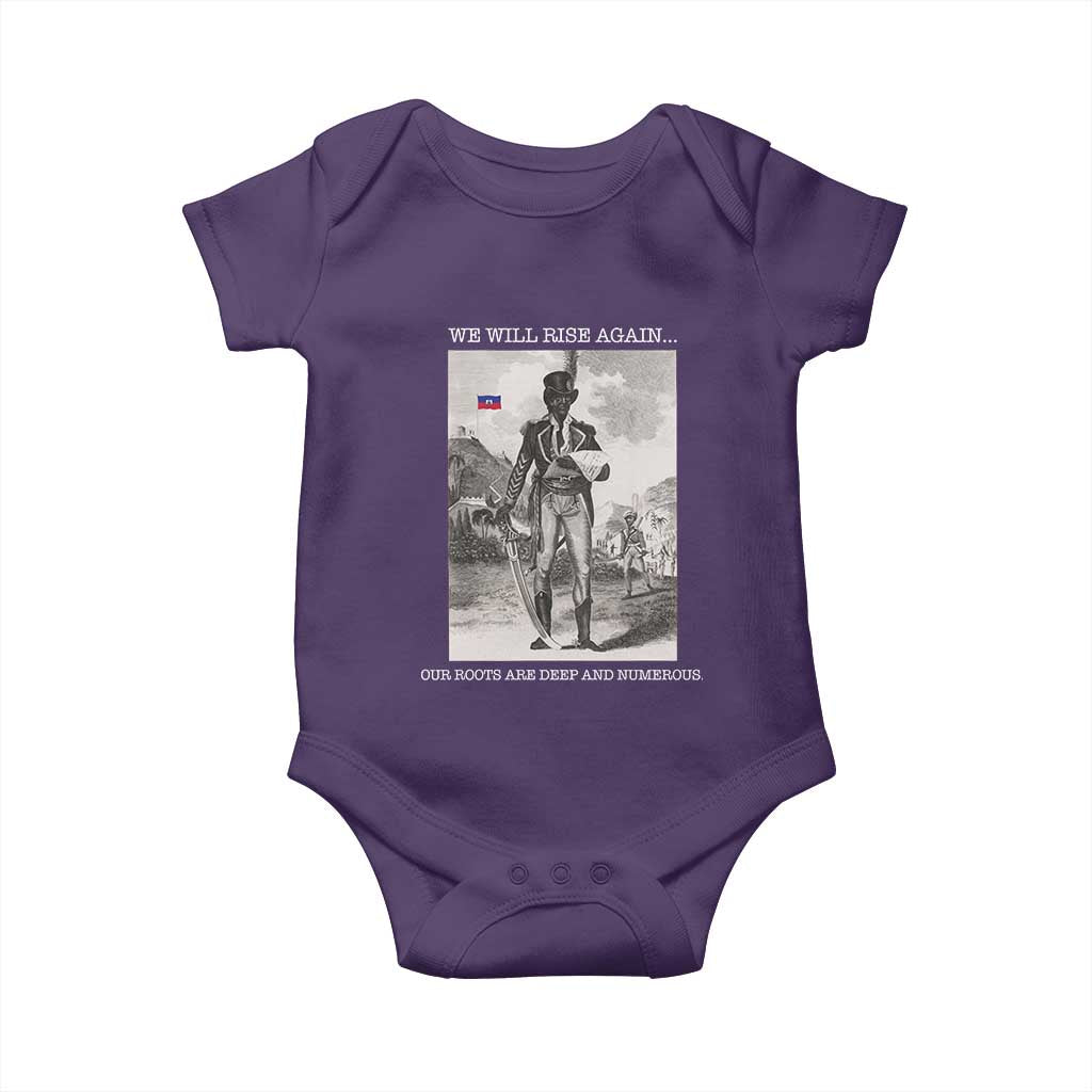 Haitian Revolution Toussaint Louverture Baby Onesie We Will Rise Again Historic Graphic