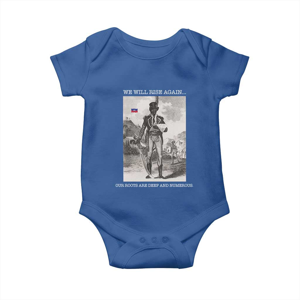Haitian Revolution Toussaint Louverture Baby Onesie We Will Rise Again Historic Graphic