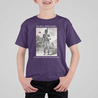 Haitian Revolution Toussaint Louverture T Shirt For Kid We Will Rise Again Historic Graphic