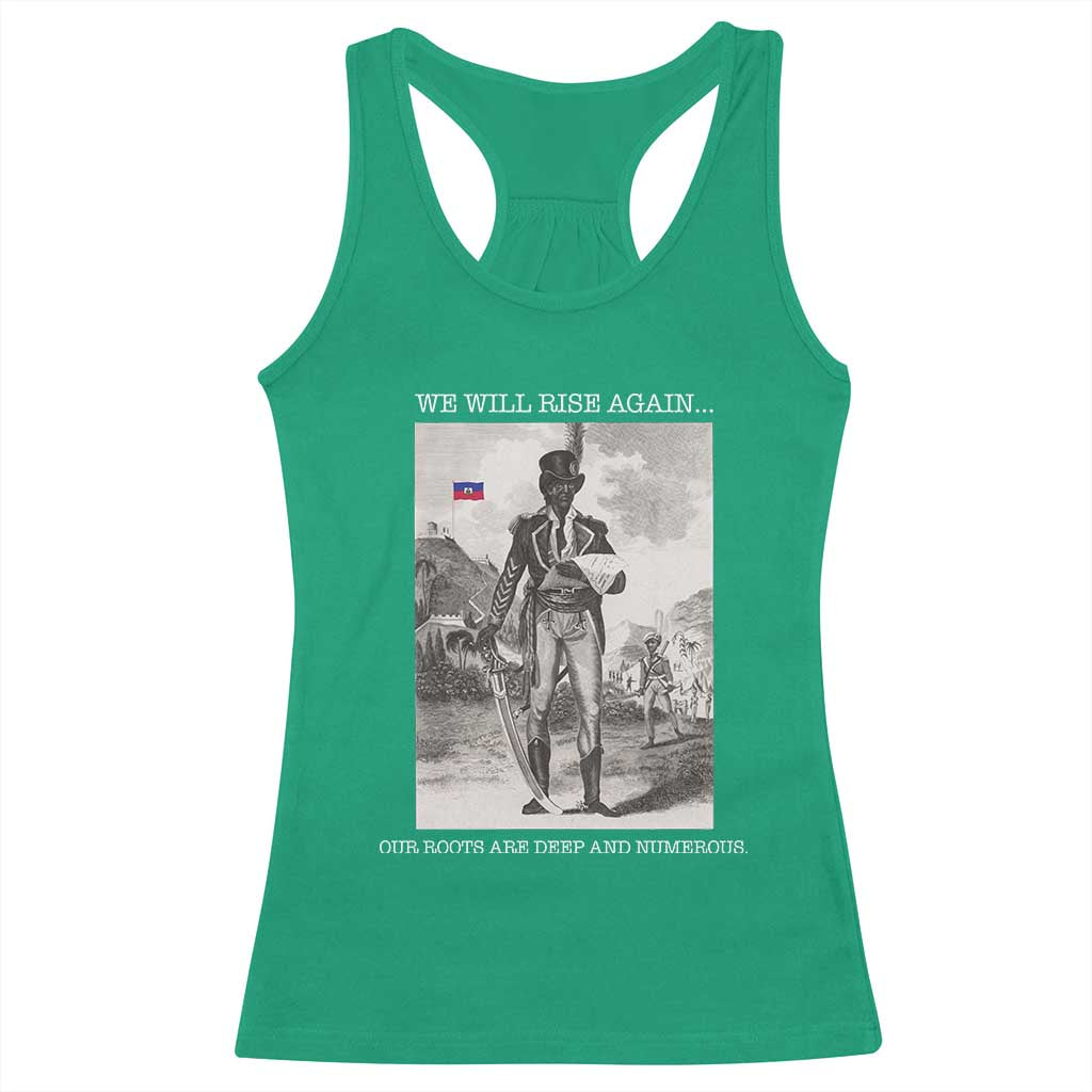 Haitian Revolution Toussaint Louverture Racerback Tank Top We Will Rise Again Historic Graphic