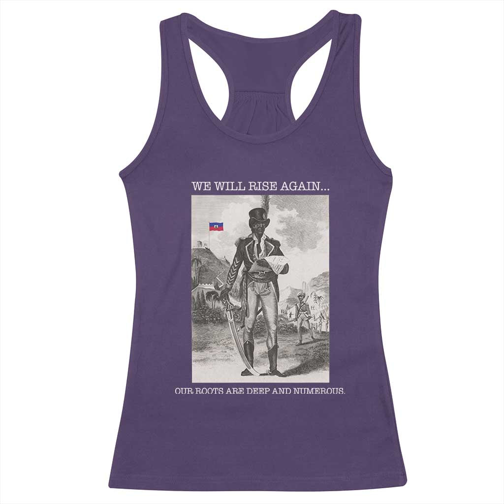 Haitian Revolution Toussaint Louverture Racerback Tank Top We Will Rise Again Historic Graphic