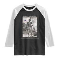 Haitian Revolution Toussaint Louverture Raglan Shirt We Will Rise Again Historic Graphic