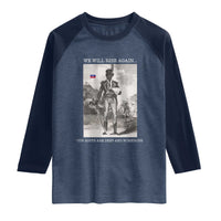 Haitian Revolution Toussaint Louverture Raglan Shirt We Will Rise Again Historic Graphic