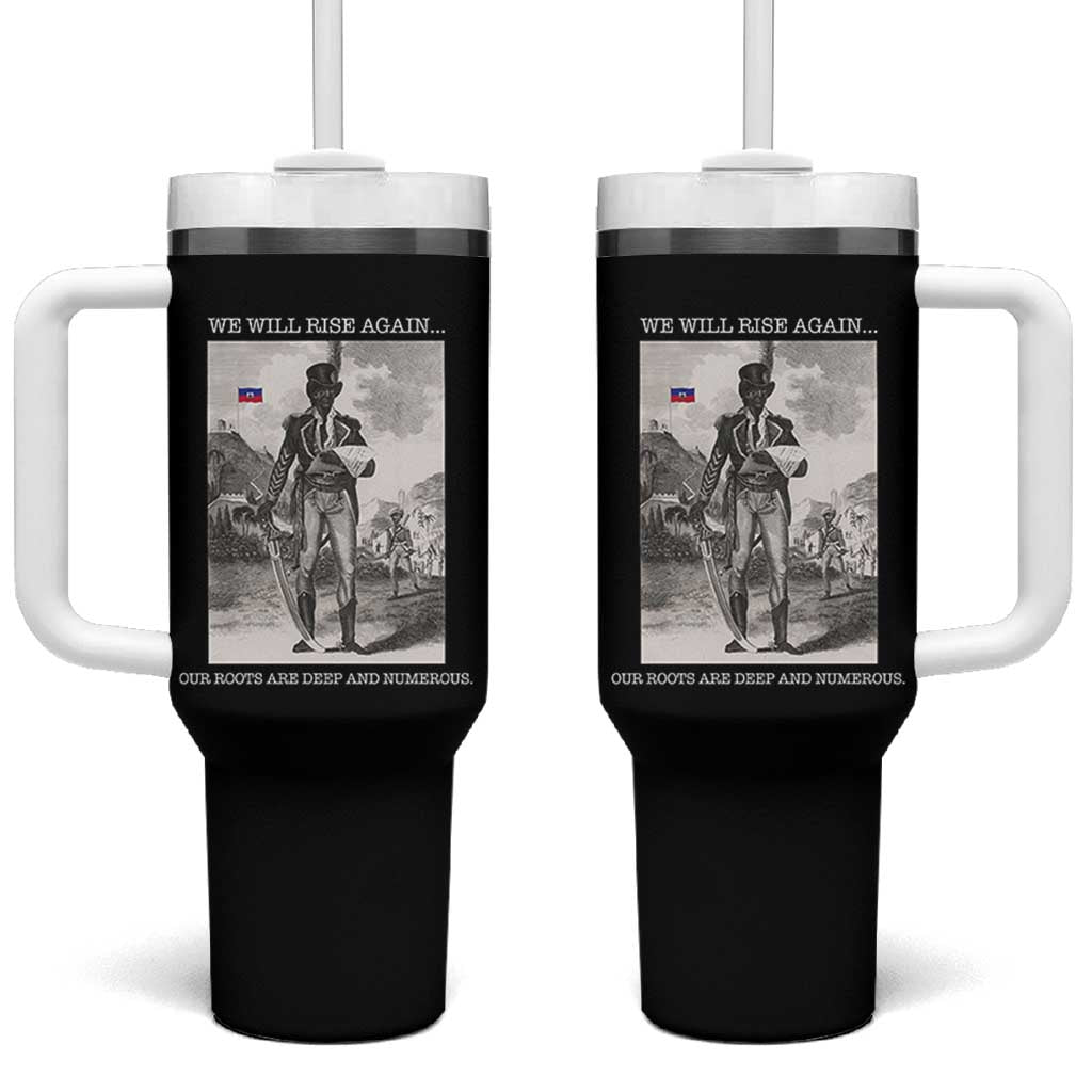 Haitian Revolution Toussaint Louverture Tumbler With Handle We Will Rise Again Historic Graphic