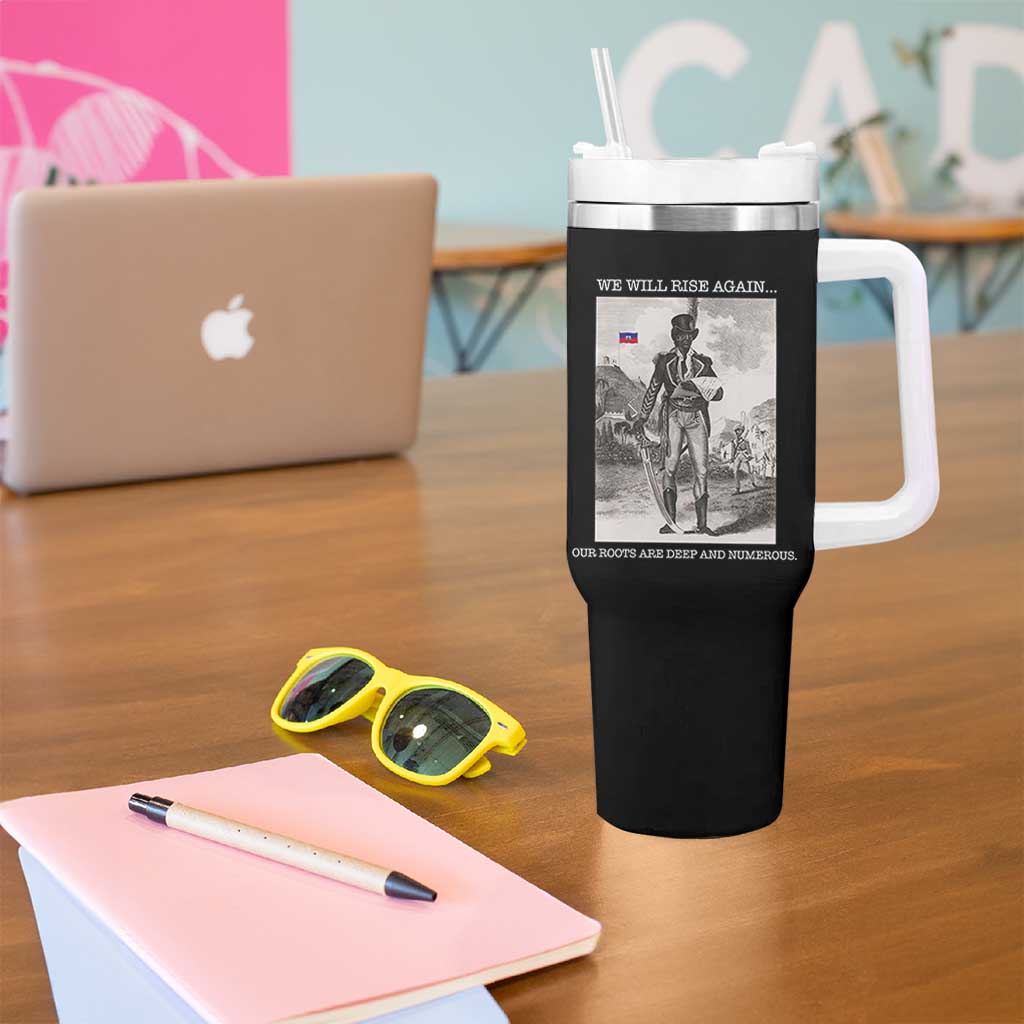 Haitian Revolution Toussaint Louverture Tumbler With Handle We Will Rise Again Historic Graphic
