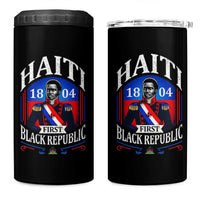 1804 First Black Republic Vintage Graphic 4 in 1 Can Cooler Tumbler Jean Jacques Dessalines Historic