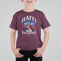 1804 First Black Republic Vintage Graphic T Shirt For Kid Jean Jacques Dessalines Historic