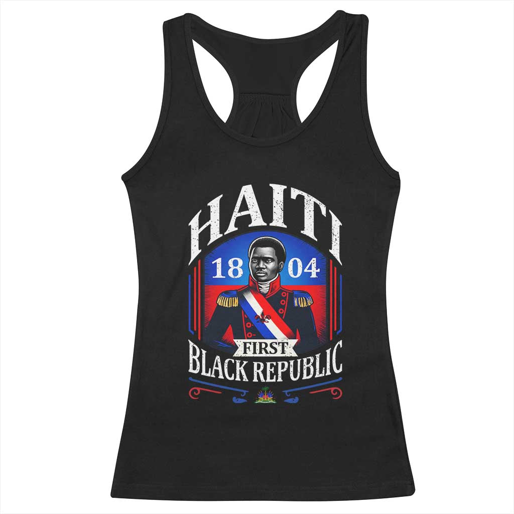 1804 First Black Republic Vintage Graphic Racerback Tank Top Jean Jacques Dessalines Historic