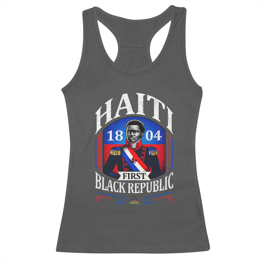 1804 First Black Republic Vintage Graphic Racerback Tank Top Jean Jacques Dessalines Historic