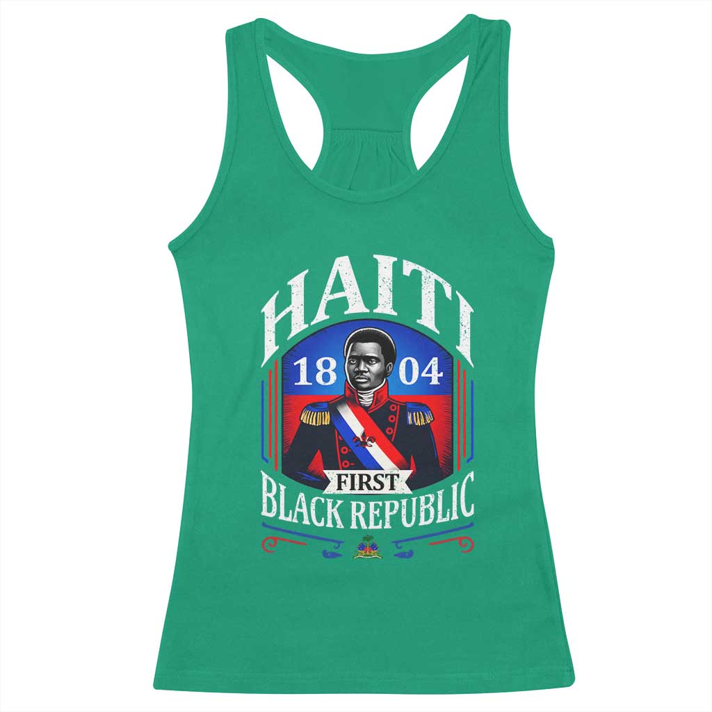 1804 First Black Republic Vintage Graphic Racerback Tank Top Jean Jacques Dessalines Historic
