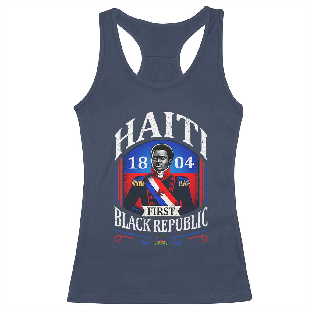 1804 First Black Republic Vintage Graphic Racerback Tank Top Jean Jacques Dessalines Historic