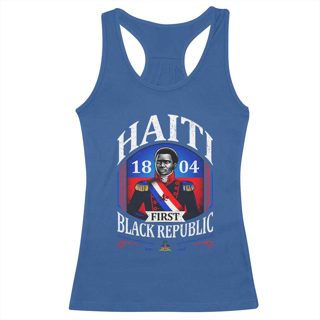 1804 First Black Republic Vintage Graphic Racerback Tank Top Jean Jacques Dessalines Historic