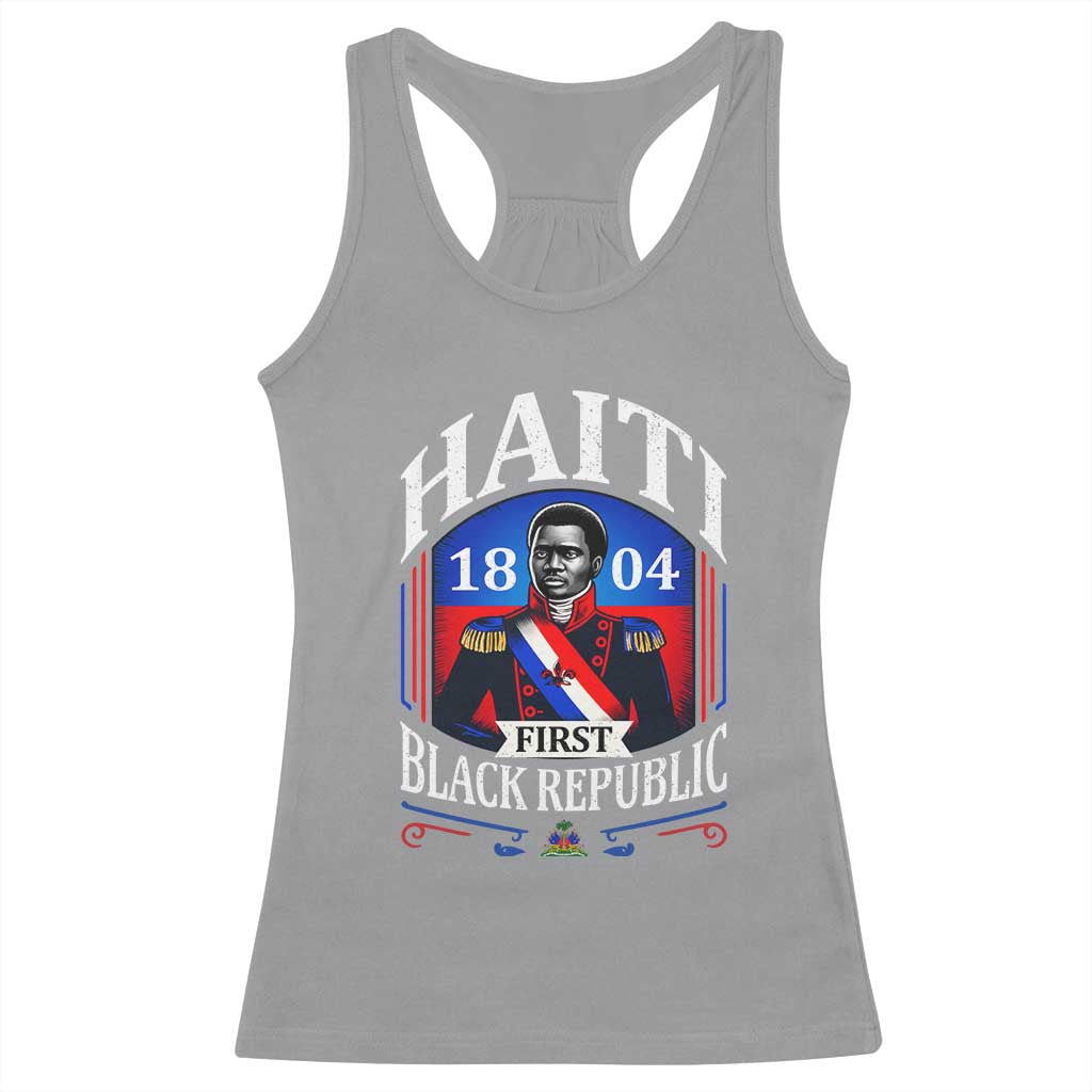 1804 First Black Republic Vintage Graphic Racerback Tank Top Jean Jacques Dessalines Historic