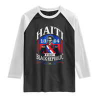 1804 First Black Republic Vintage Graphic Raglan Shirt Jean Jacques Dessalines Historic