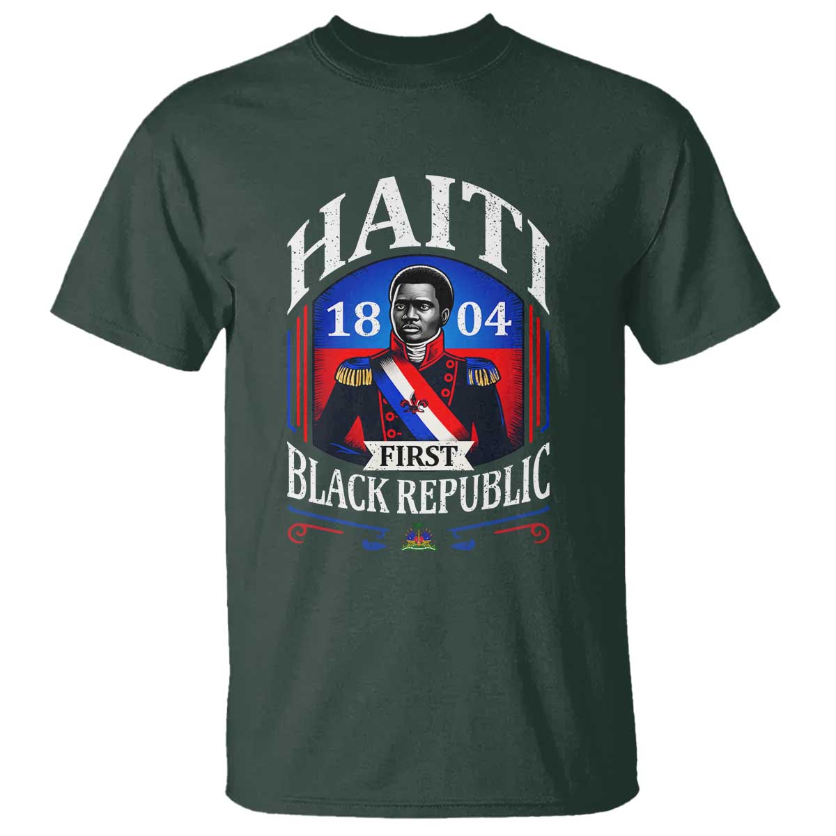 1804 First Black Republic Vintage Graphic T Shirt Jean Jacques Dessalines Historic