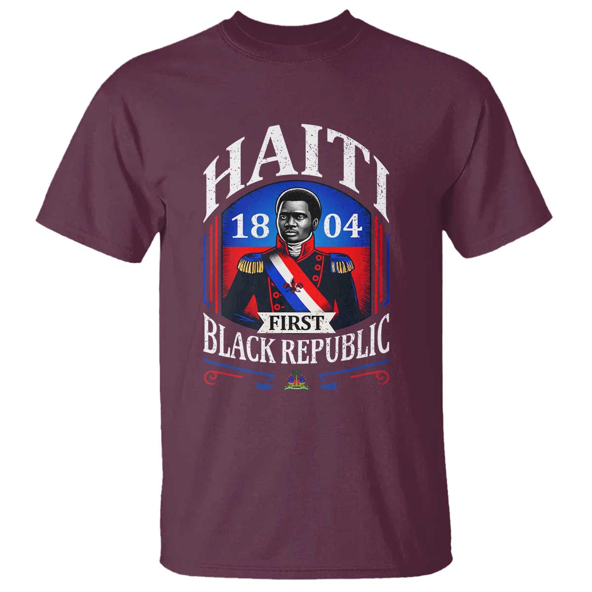 1804 First Black Republic Vintage Graphic T Shirt Jean Jacques Dessalines Historic