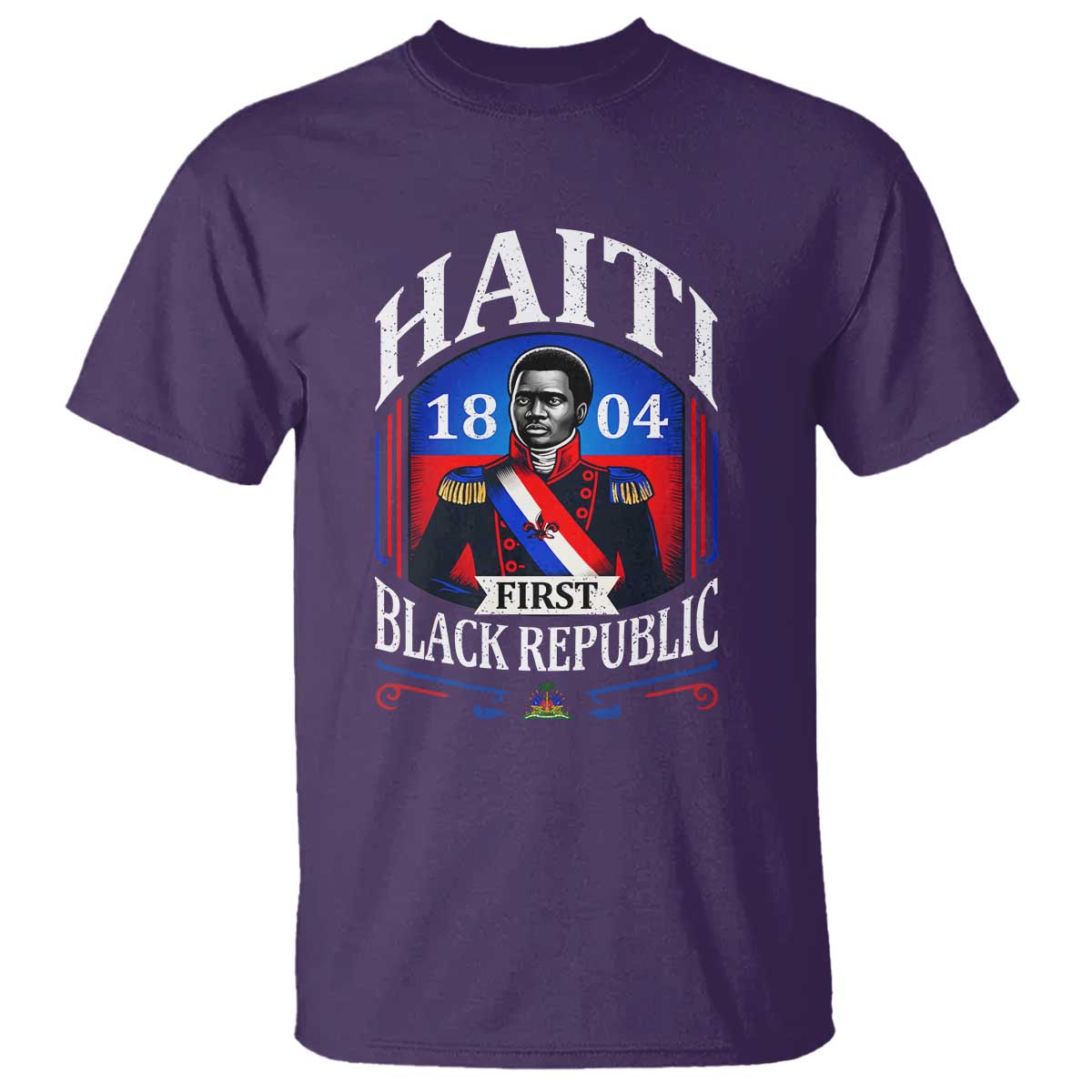 1804 First Black Republic Vintage Graphic T Shirt Jean Jacques Dessalines Historic
