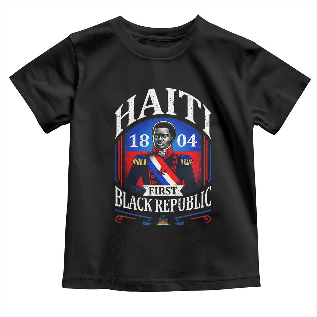 1804 First Black Republic Vintage Graphic Toddler T Shirt Jean Jacques Dessalines Historic