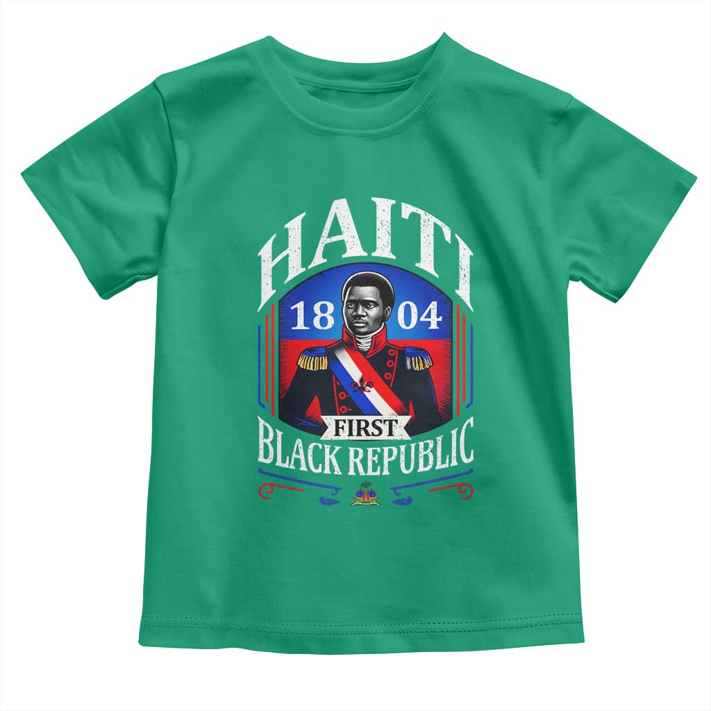 1804 First Black Republic Vintage Graphic Toddler T Shirt Jean Jacques Dessalines Historic